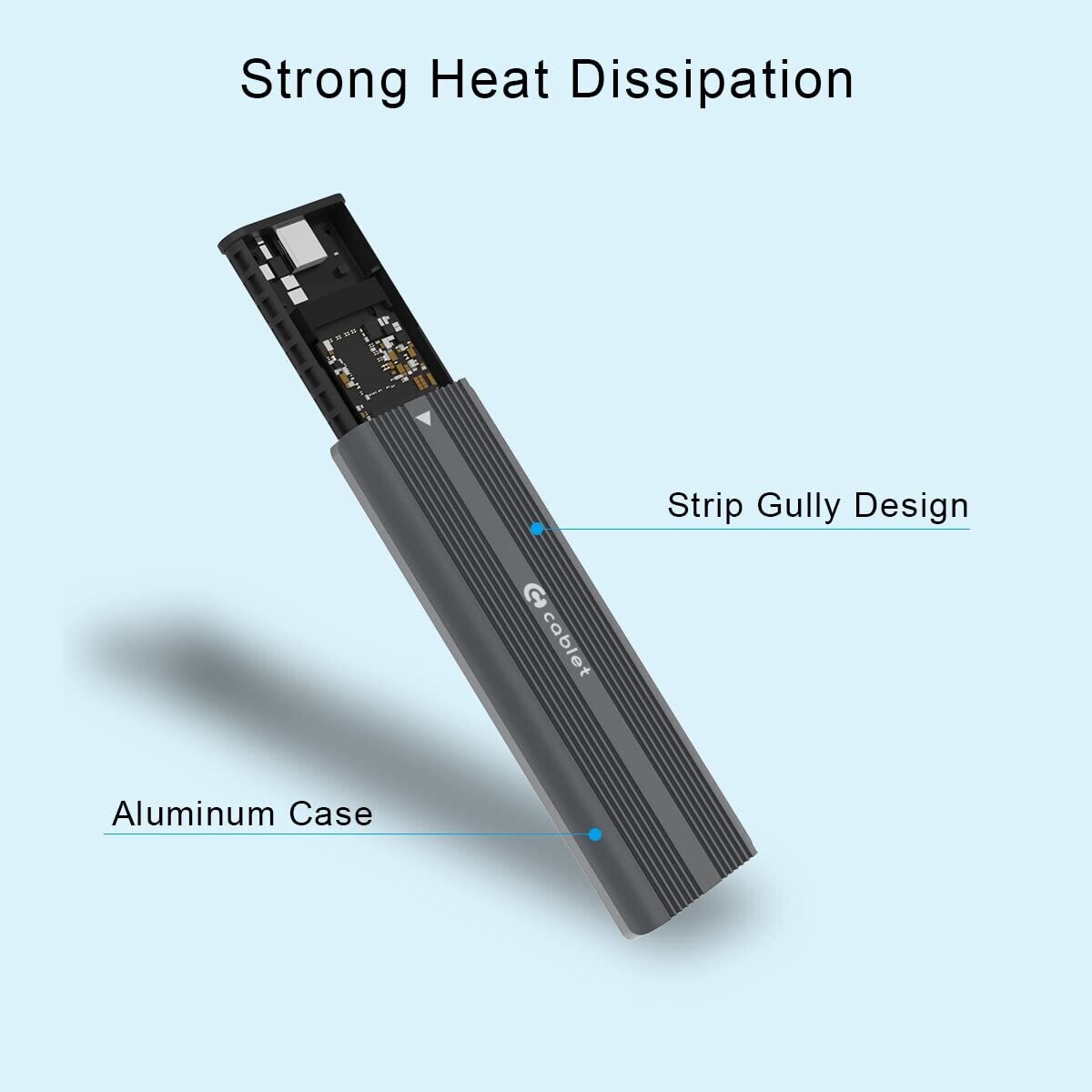 Cablet M.2 NVMe SSD Enclosure (MS201-C3)