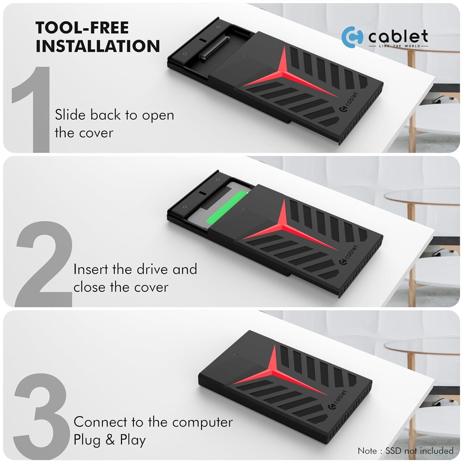 Cablet 2.5-inch Hard Drive Enclosure (HD2533-U3)