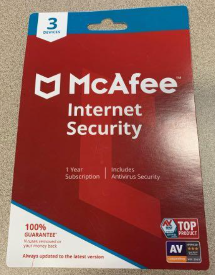 3 User, 1 Year, Mcafee Internet Security