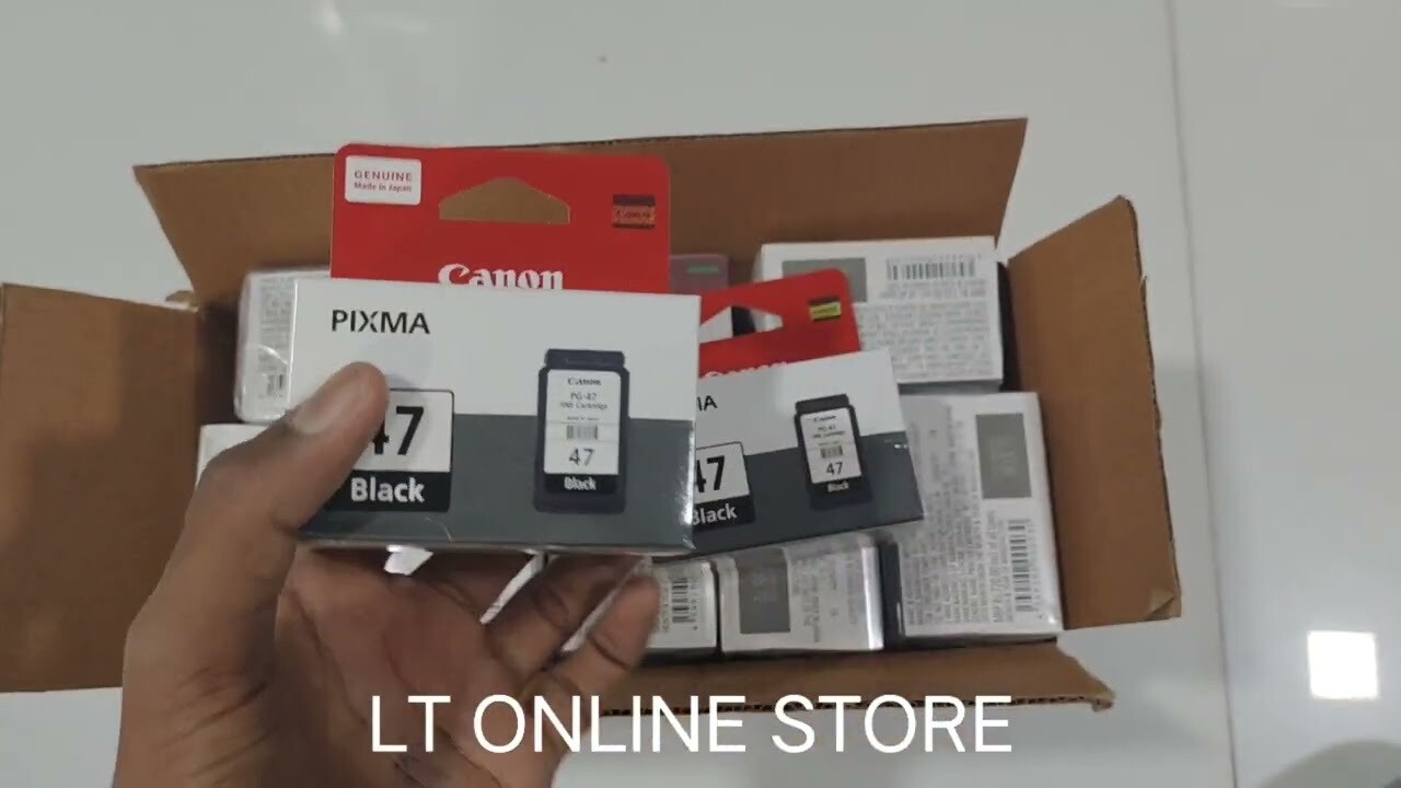 Canon Pixma PG-47 Ink Cartridge, Black, Twin Pack