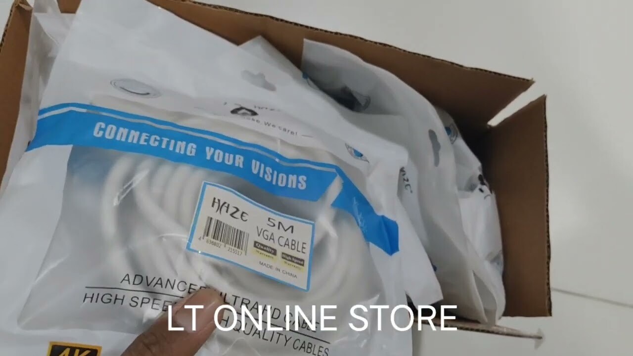 5mtr VGA male to male Cable (White) 5mtr VGA male to male Cable (White)