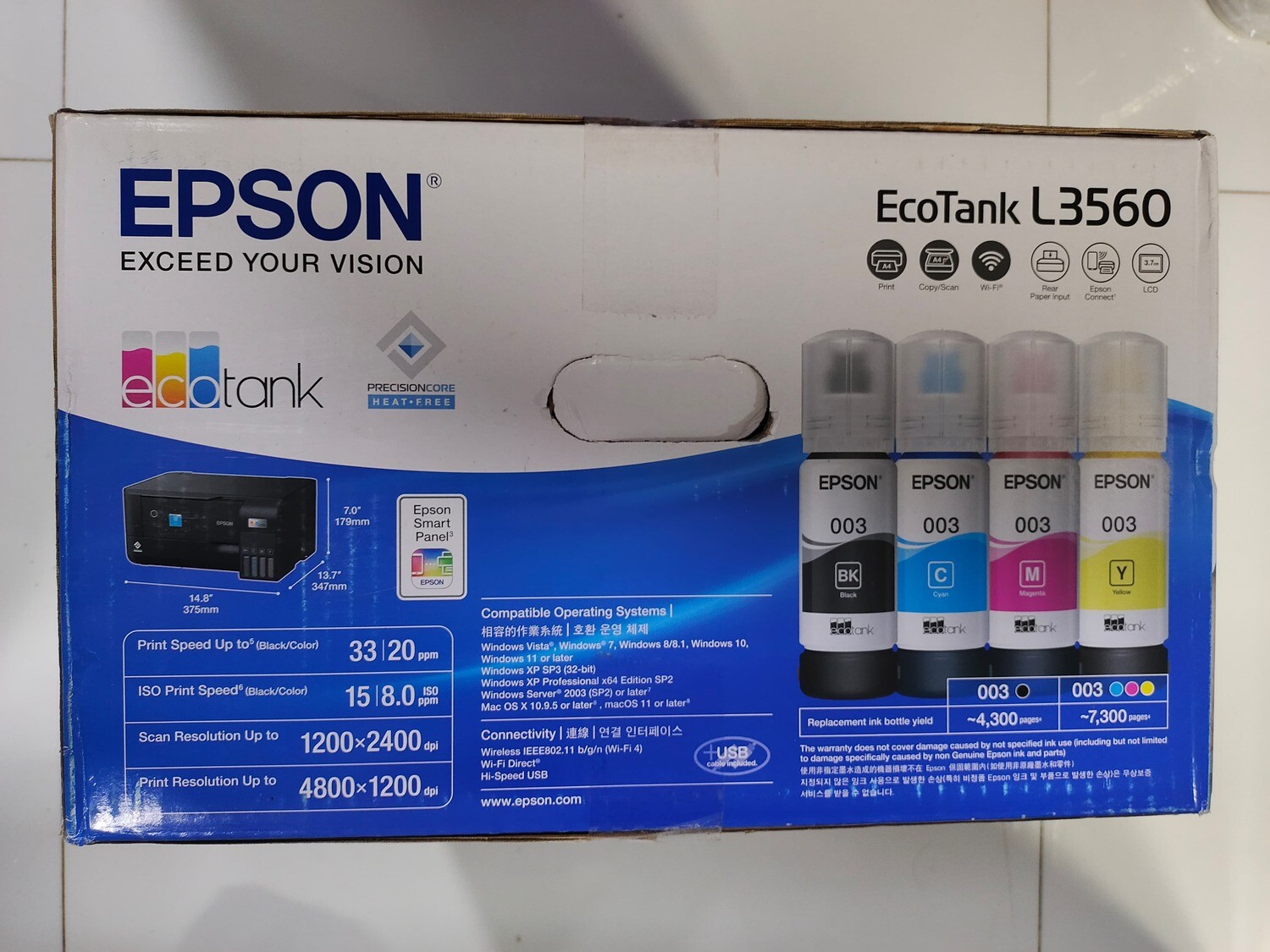 Epson EcoTank L3560 Multifunction Ink Tank Printer