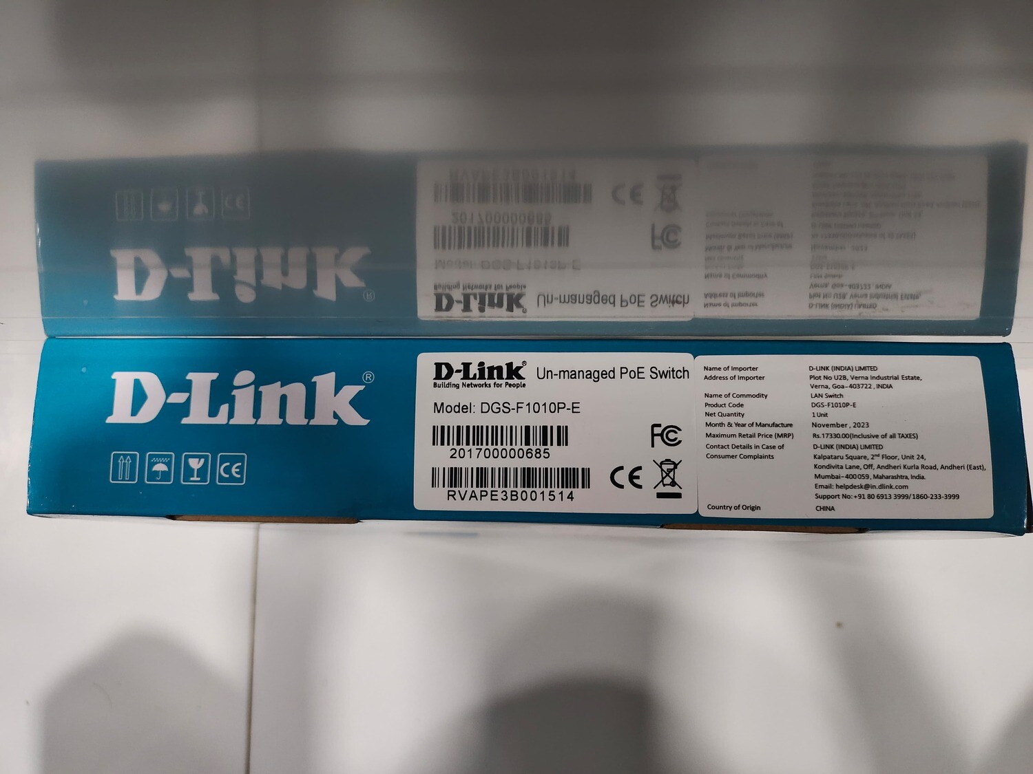 D-Link DGS-F1010P-E 120W 8+2 Port Gigabit POE Switch