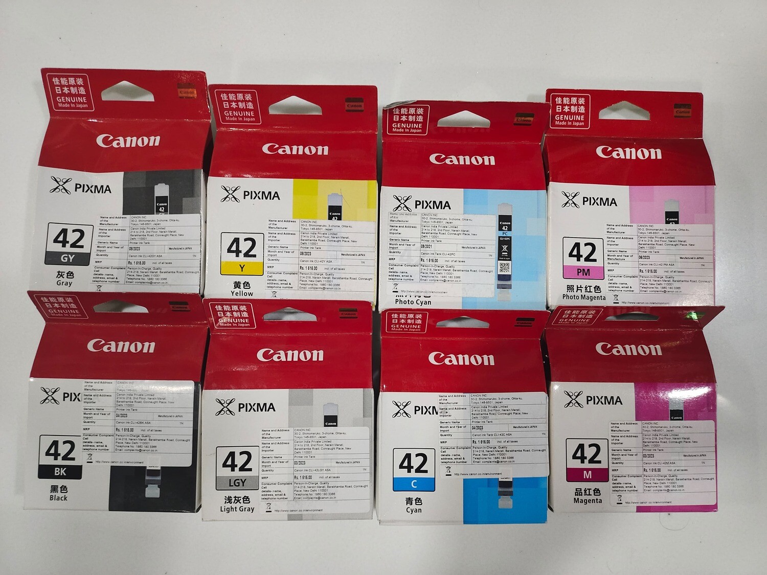Canon Pixma CLI-42 Ink Cartridge, Pack of 8pis for Pro-100 Canon Pixma CLI-42 Ink Cartridge, Pack of 8pis for Pro-100