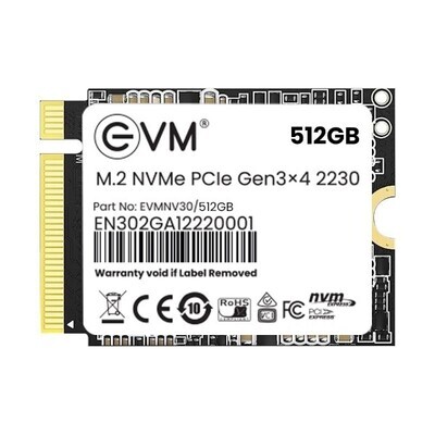 EVM M.2 NVME PCIE 2230 512GB SSD