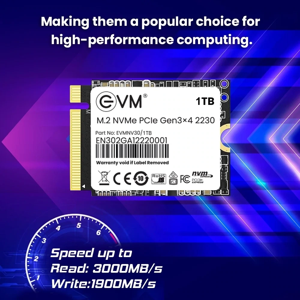 EVM M.2 2230 NVMe 1TB SSD