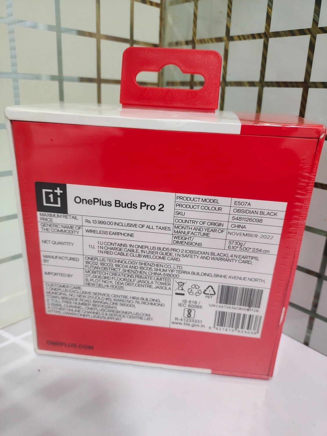 OnePlus Buds Pro 2 Bluetooth TWS in Ear Earbuds Obsidian Black