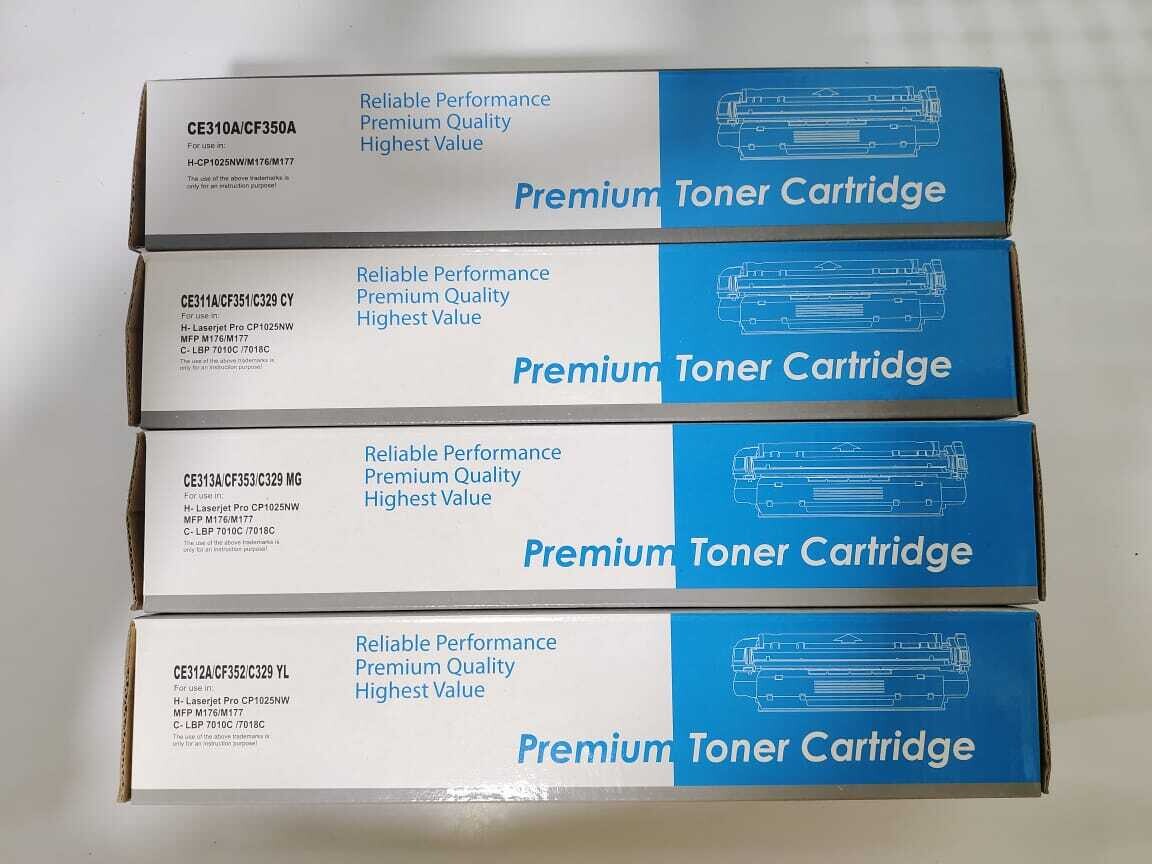 Compatible 329 Set of 4 Color Toner (Canon-LBP7010/7018/7510)