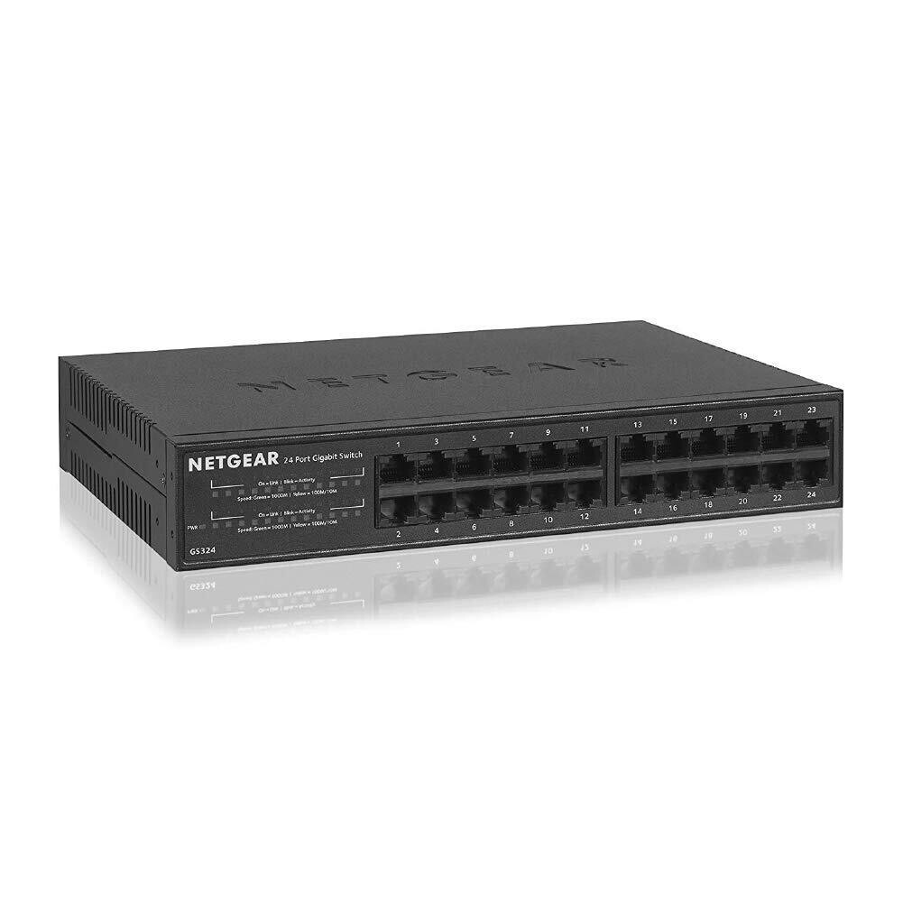 Netgear 24-Port Gigabit Network Switch (GS324)