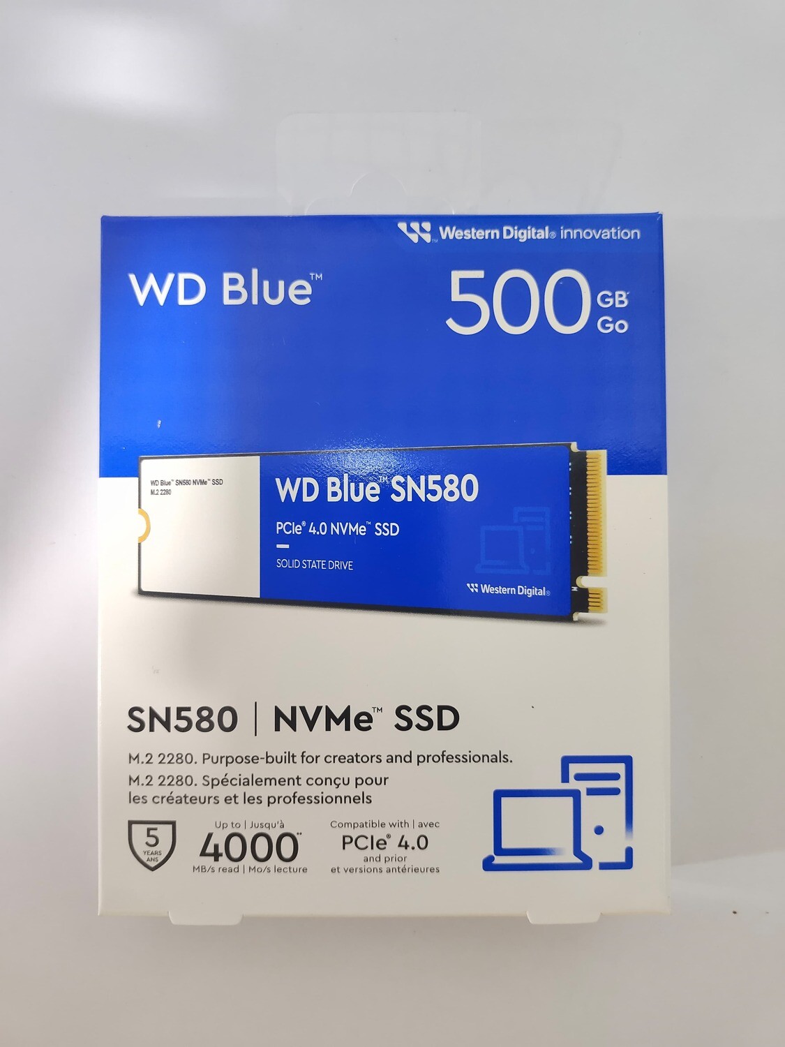 WD Blue 500GB SN580 NVMe Internal SSD