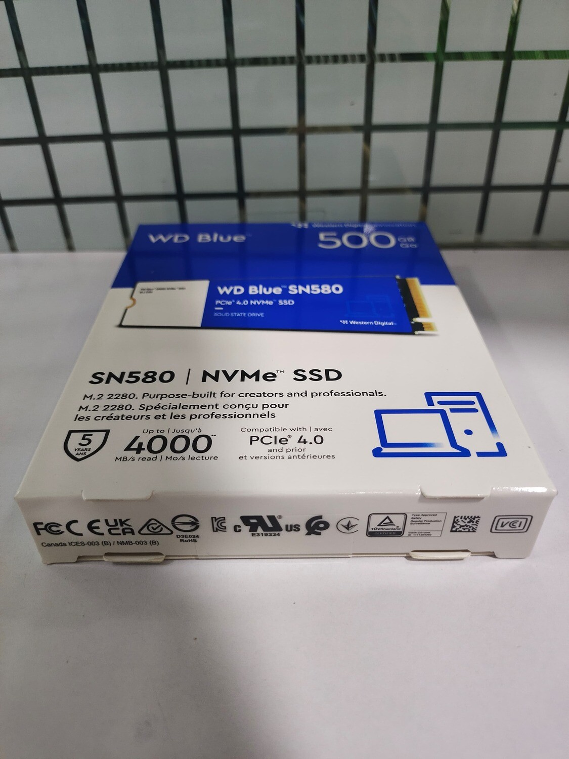 WD Blue 500GB SN580 NVMe Internal SSD