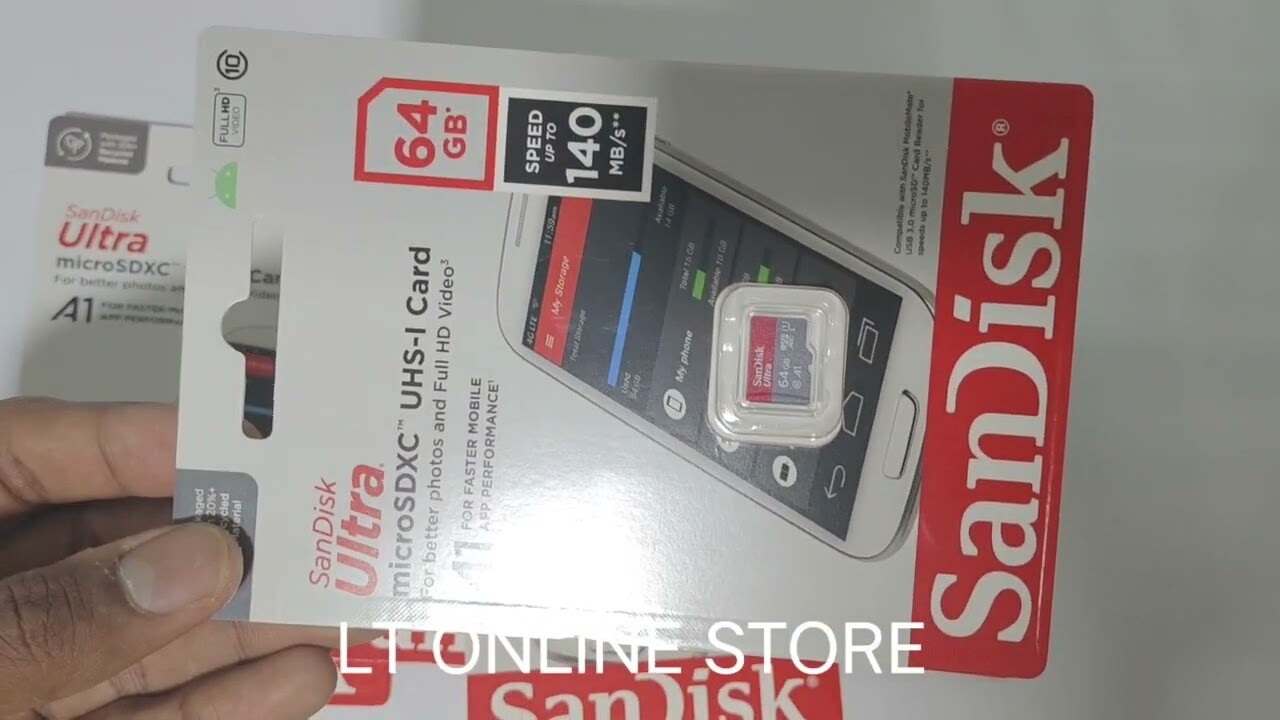 SanDisk 64GB A1 Memory Card, Class 10 SanDisk 64GB A1 Memory Card, Class 10