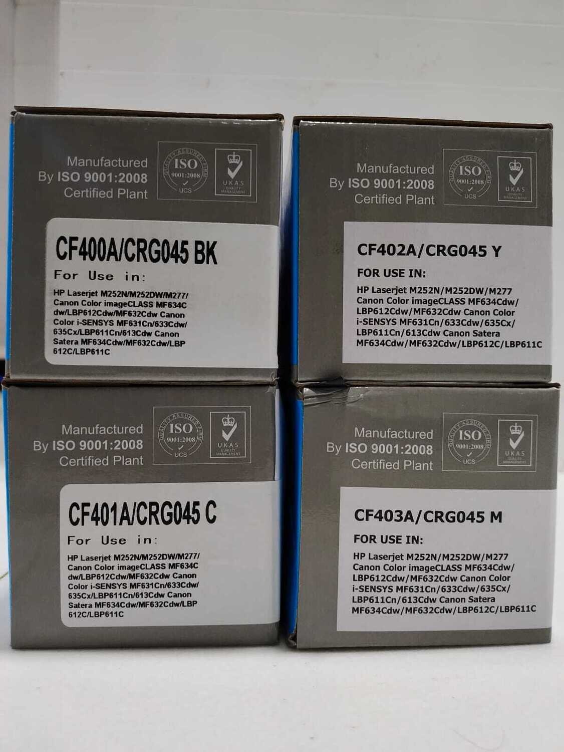 Compatible 201A Set of 4 Color Toner Cartridge (HP-M252/M277)