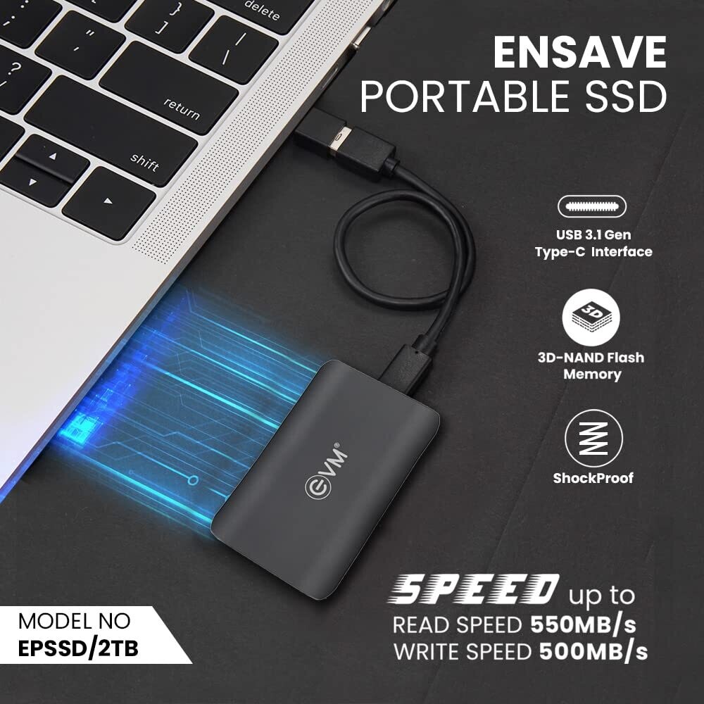 EVM EnSave 2TB Smallest External SSD