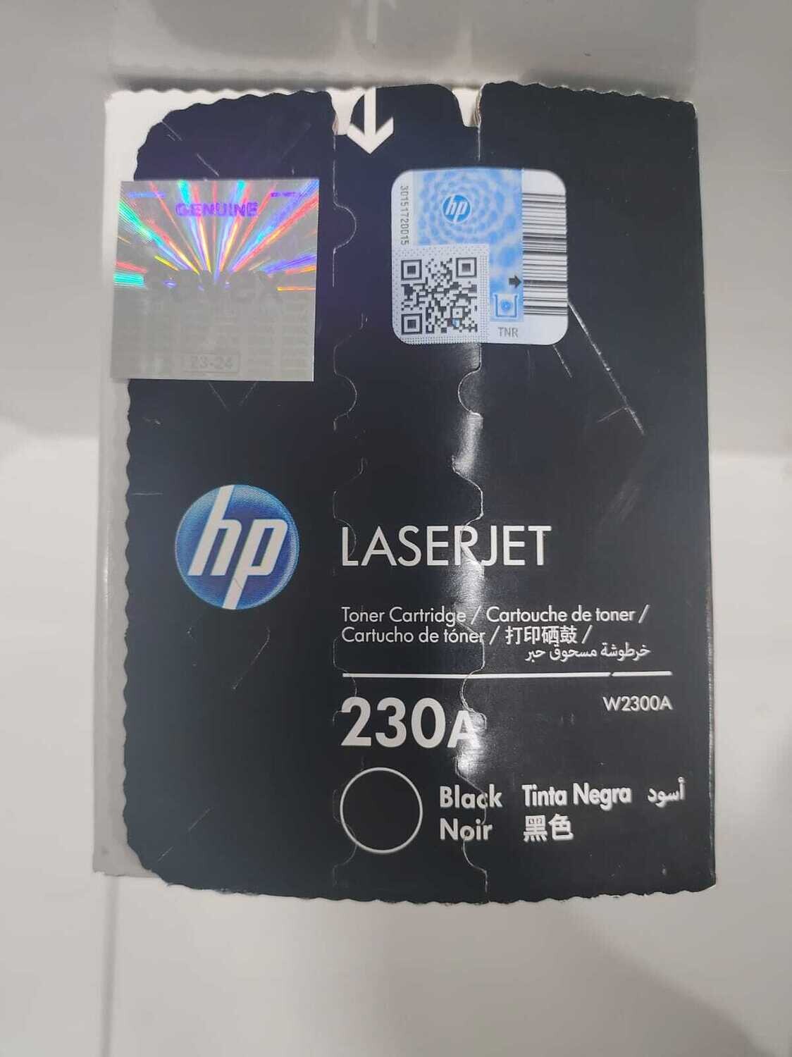 HP 230A Black LaserJet Toner Cartridge W2300A