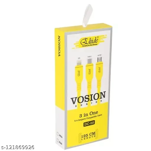 ELIIDE 3 in One Data Cable, Compitable with Micro/Type C/iOS (DC-50) ELIIDE 3 in One Data Cable, Compitable with Micro/Type C/iOS (DC-50)