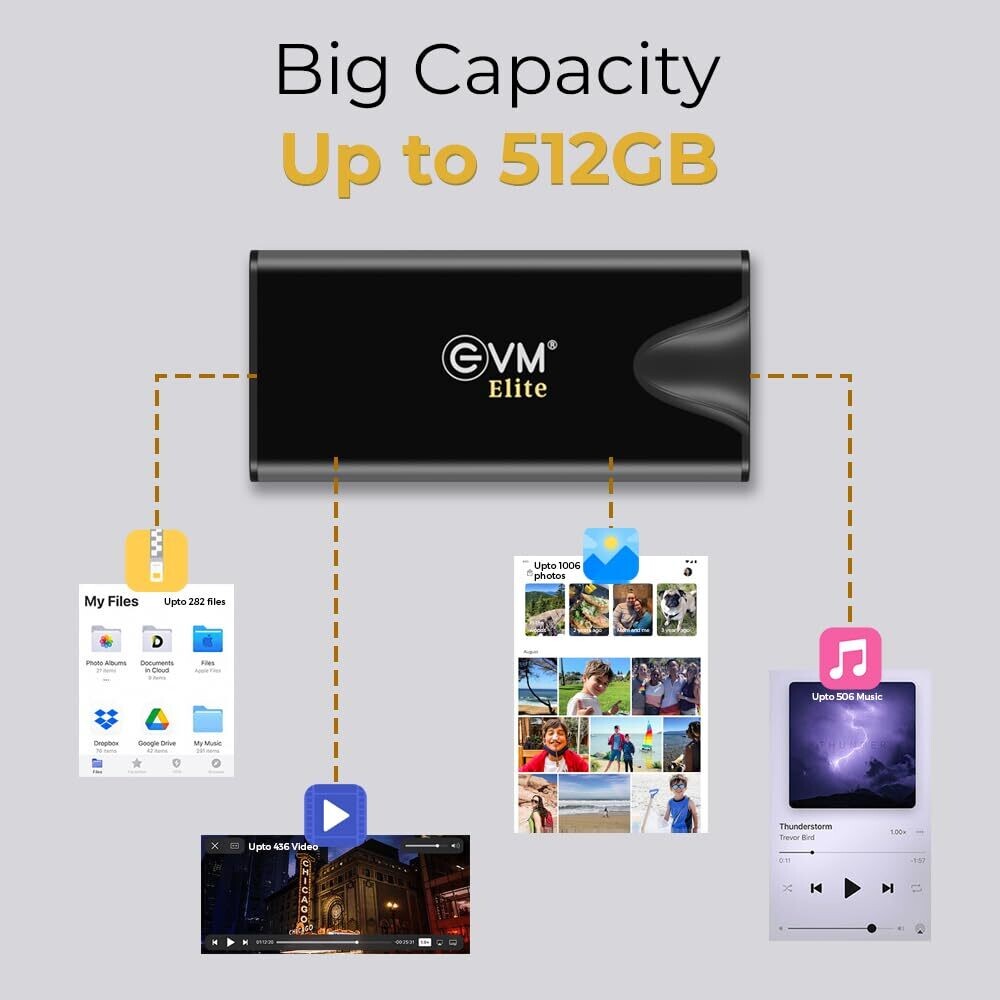 EVM Elite EnSave Pro External SSD 512GB