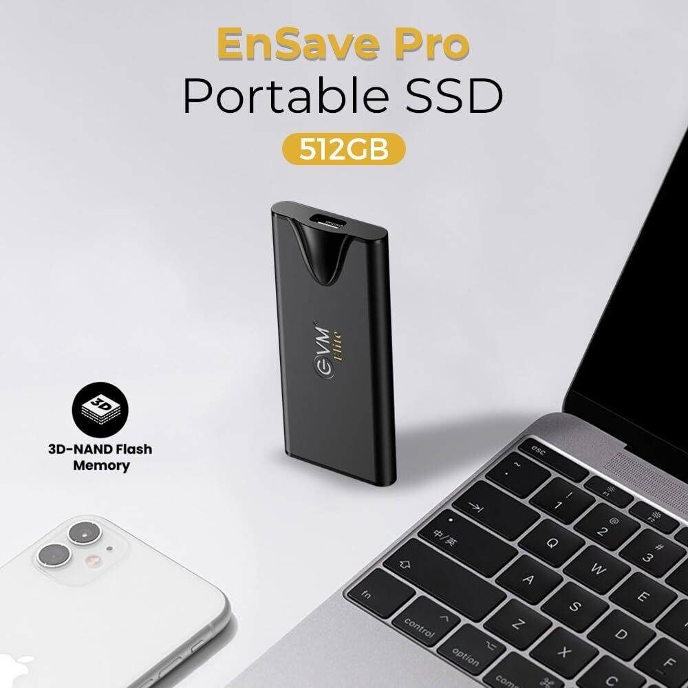 EVM Elite EnSave Pro External SSD 512GB
