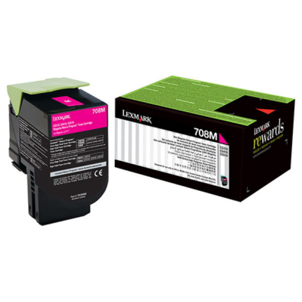 Lexmark 708M Magenta Toner Cartridge
