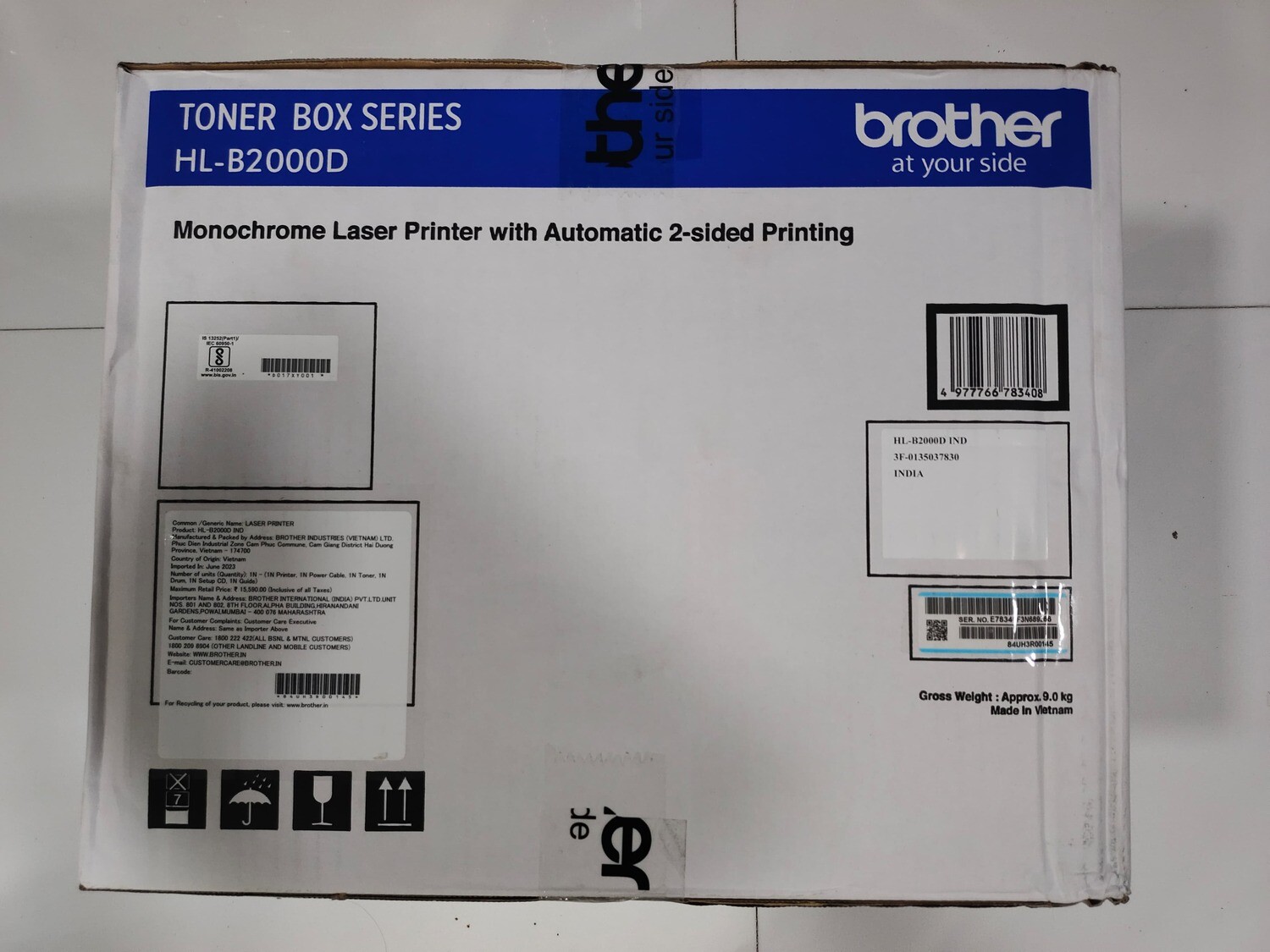 Brother HL-B2000D Mono Laser Printer Brother HL-B2000D Mono Laser Printer
