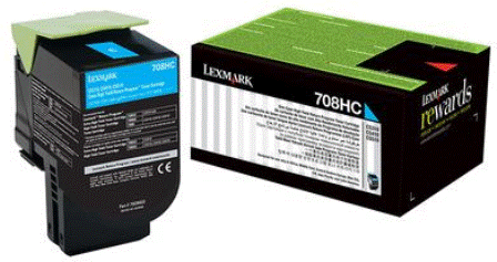 Lexmark 708HC Cyan Toner Cartridge