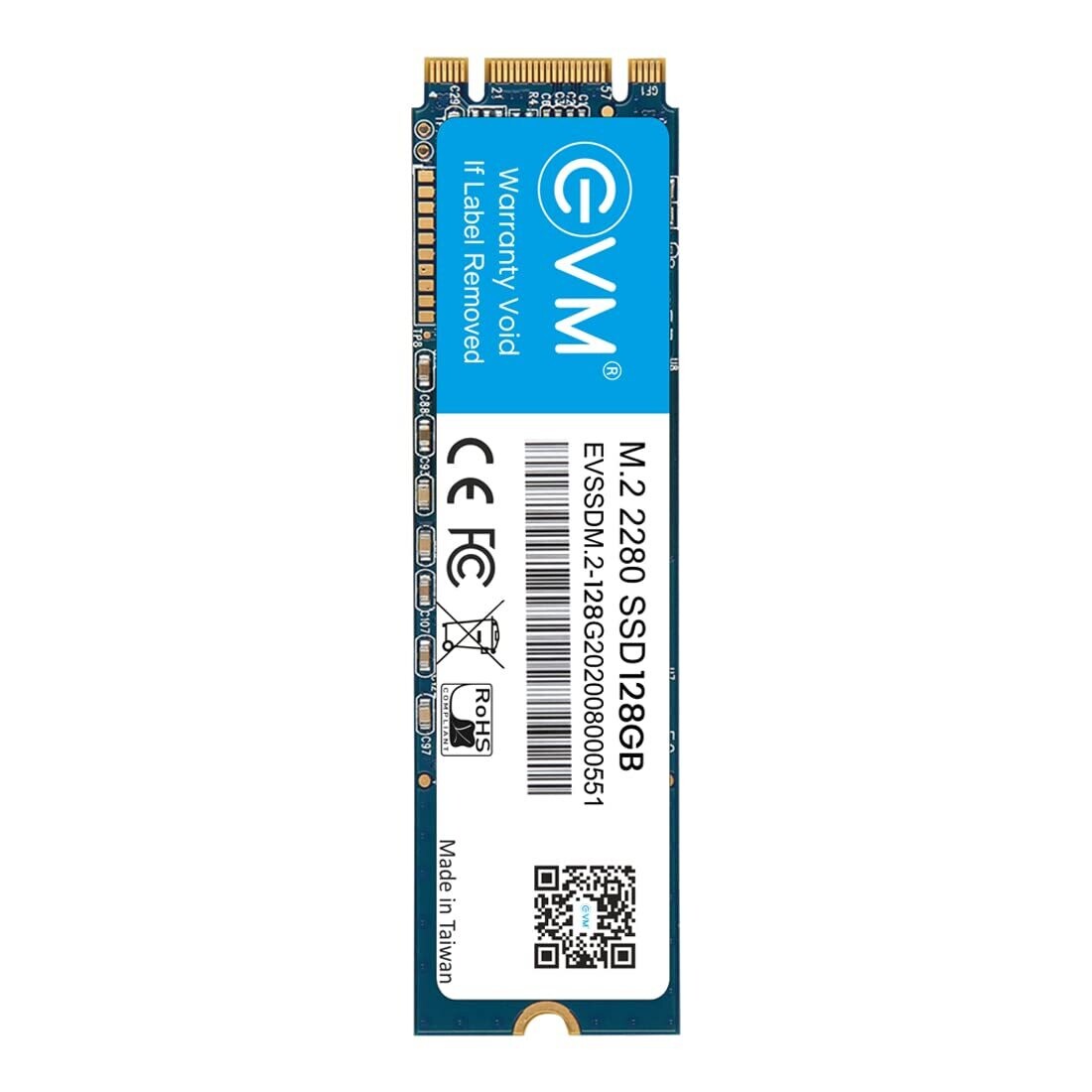 EVM M.2 (2280) 128GB SSD - Fast Performaning SATA Internal