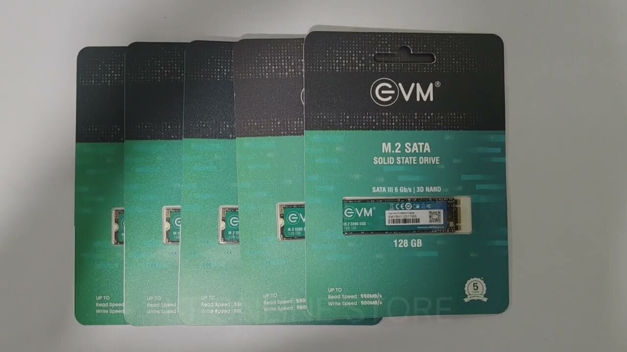 EVM M.2 (2280) 128GB SSD - Fast Performaning SATA Internal