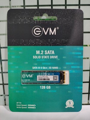 EVM M.2 (2280) 128GB SSD - Fast Performaning SATA Internal