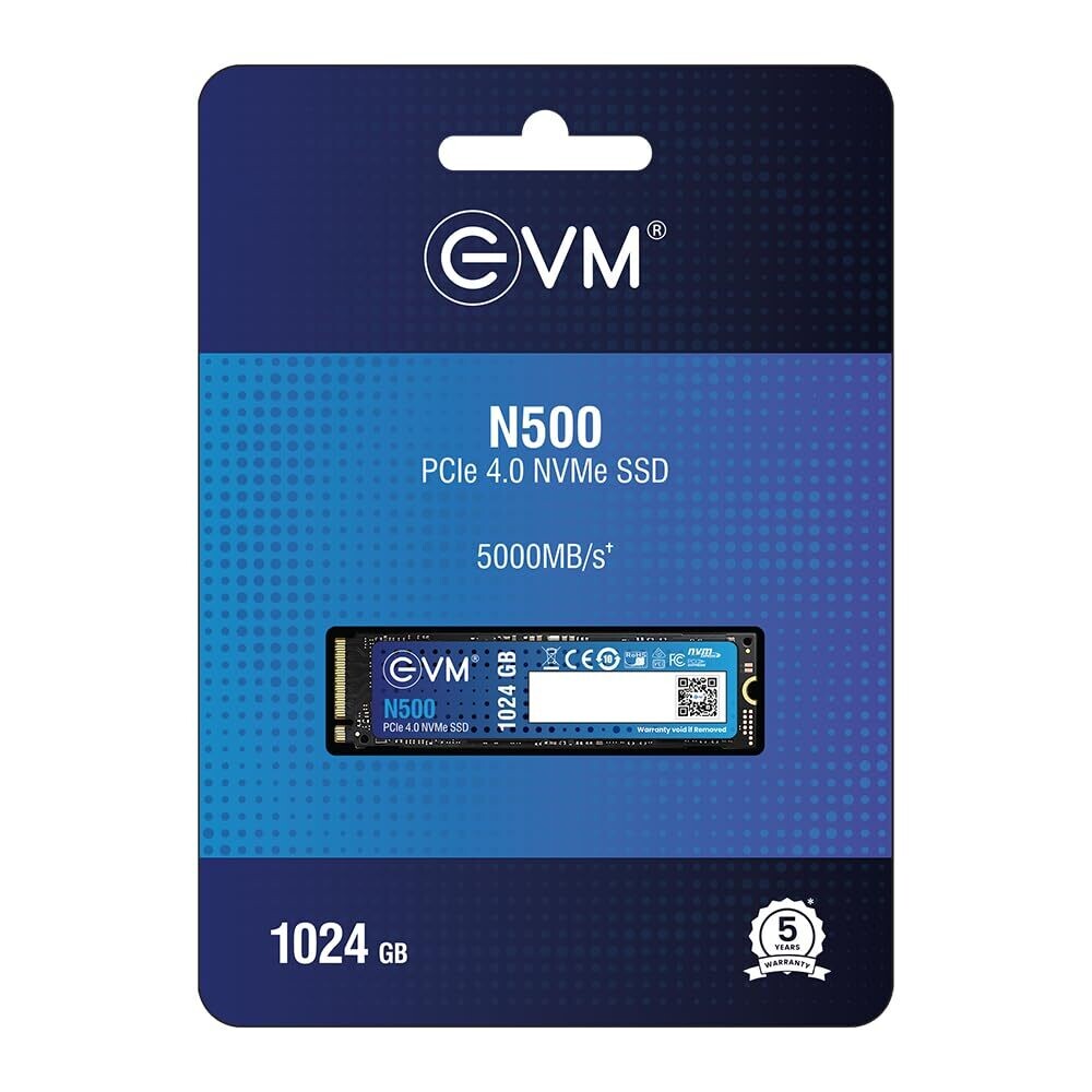 EVM N500 1TB (Gen 4) NVMe Internal SSD with 5000 Mb/s