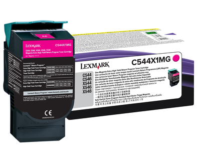 Lexmark C544X1MG Magenta Extra High Yield Toner Cartridge(4K