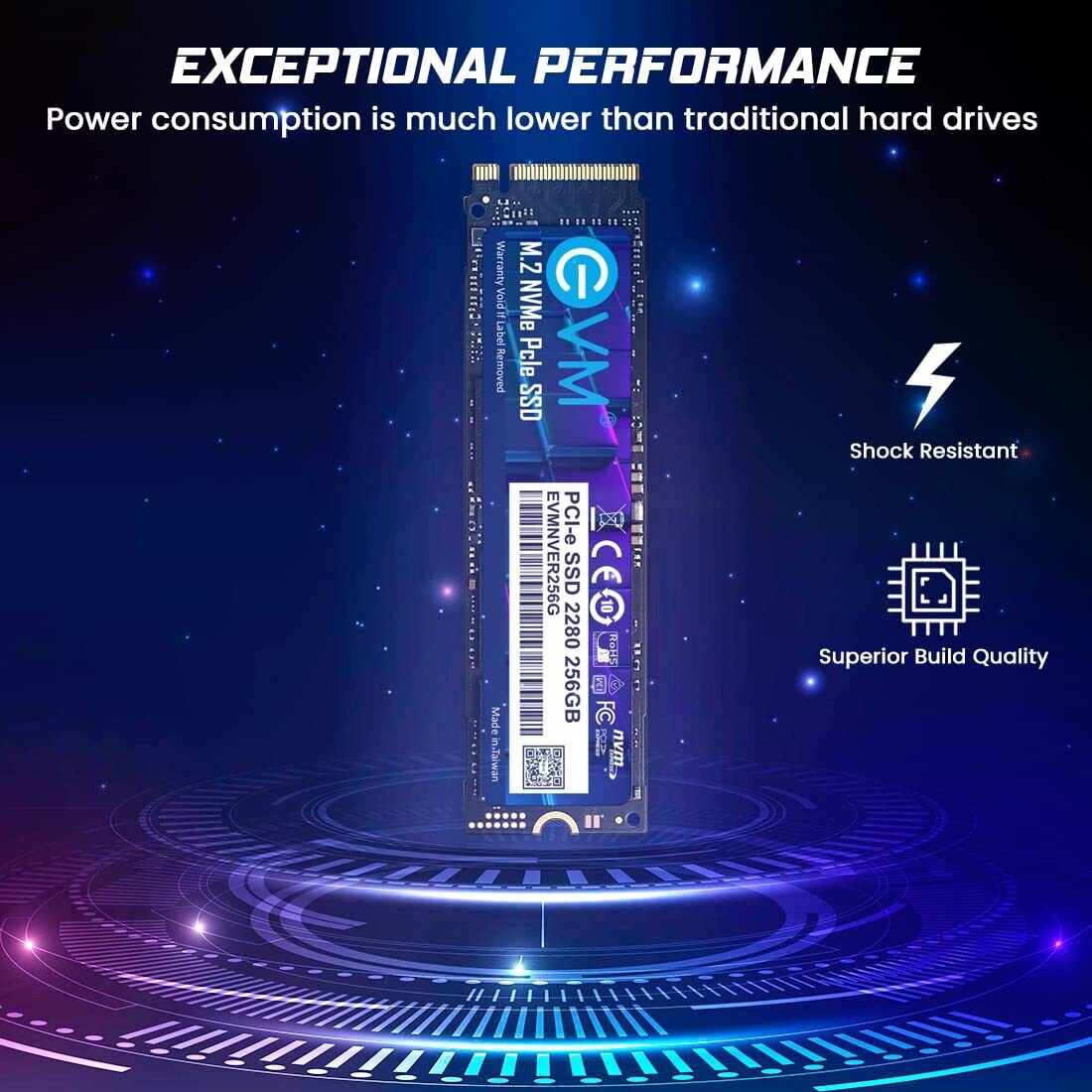 EVM 256GB Internal SSD - M.2 NVMe PCIe (2280)