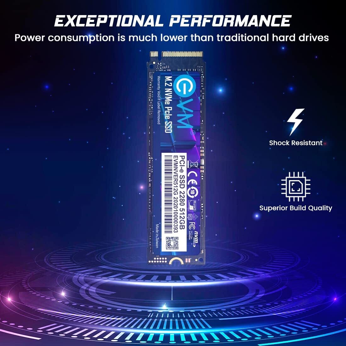 EVM 512GB Internal SSD - M.2 NVMe PCIe (2280)