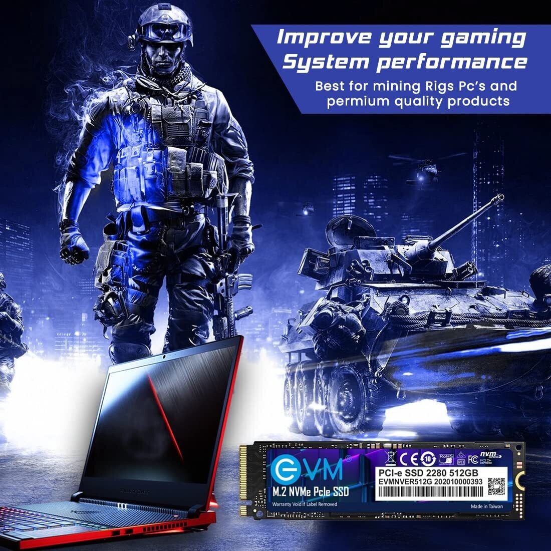 EVM 512GB Internal SSD - M.2 NVMe PCIe (2280)