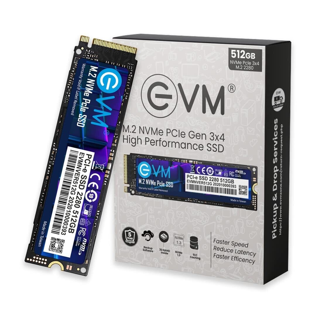 EVM 512GB Internal SSD - M.2 NVMe PCIe (2280)