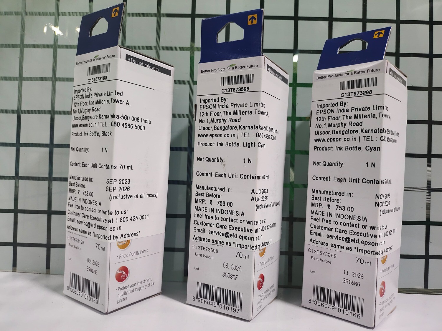 Epson 673 set of 6 bottle (L805, L850, L1800, L810, L800) Epson 673 set of 6 bottle (L805, L850, L1800, L810, L800)