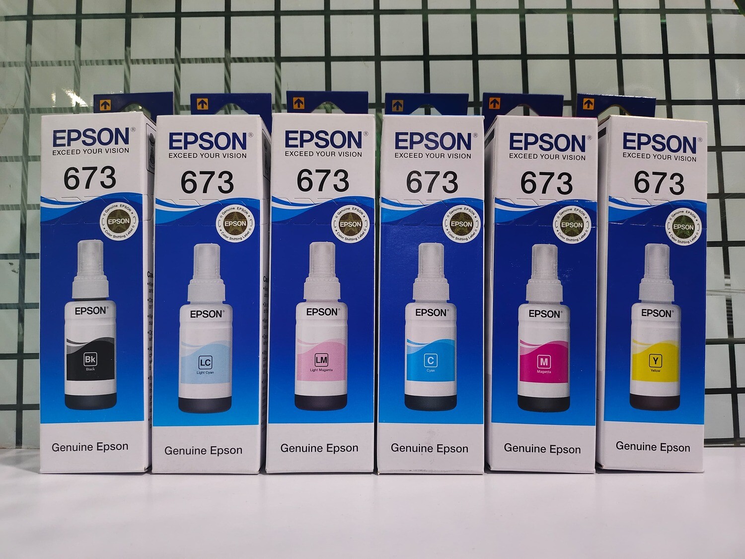 Epson 673 set of 6 bottle (L805, L850, L1800, L810, L800)