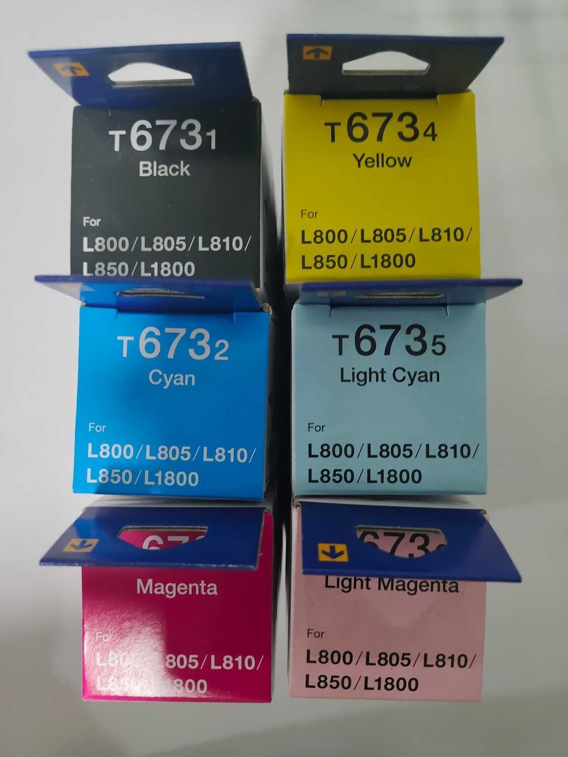 Epson 673 set of 6 bottle (L805, L850, L1800, L810, L800) Epson 673 set of 6 bottle (L805, L850, L1800, L810, L800)