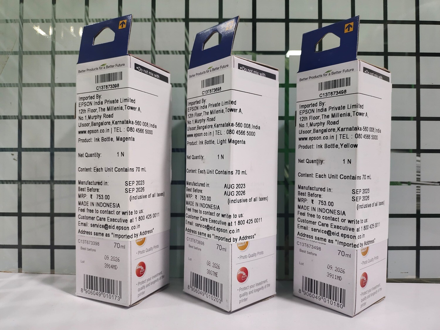 Epson 673 set of 6 bottle (L805, L850, L1800, L810, L800) Epson 673 set of 6 bottle (L805, L850, L1800, L810, L800)