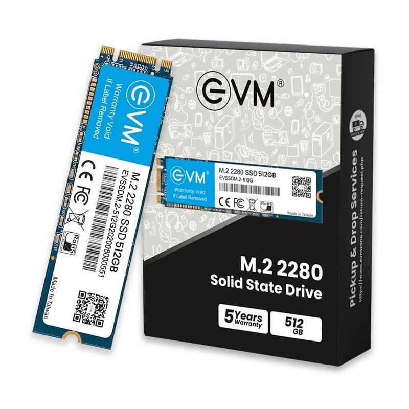 EVM M.2 (2280) 512GB SSD - Fast Performaning SATA Internal SSD