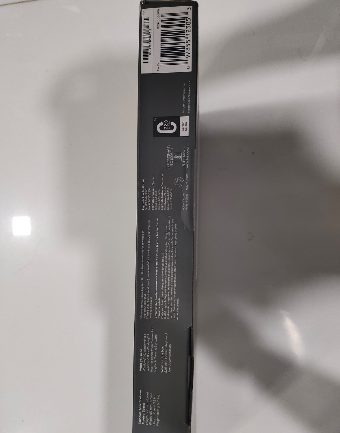 Logitech G213 Gaming Keyboard with Dedicated Media Controls