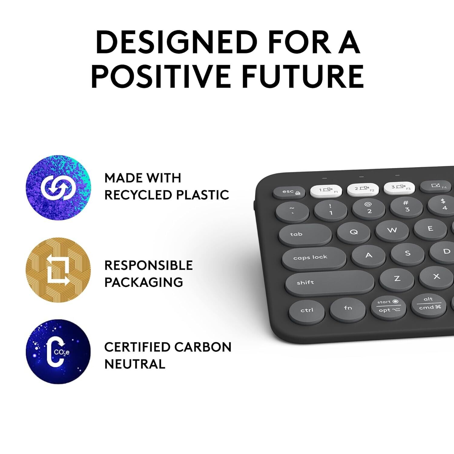 Logitech Pebble Keys 2 K380s Tonal Graphite Logitech Pebble Keys 2 K380s Tonal Graphite