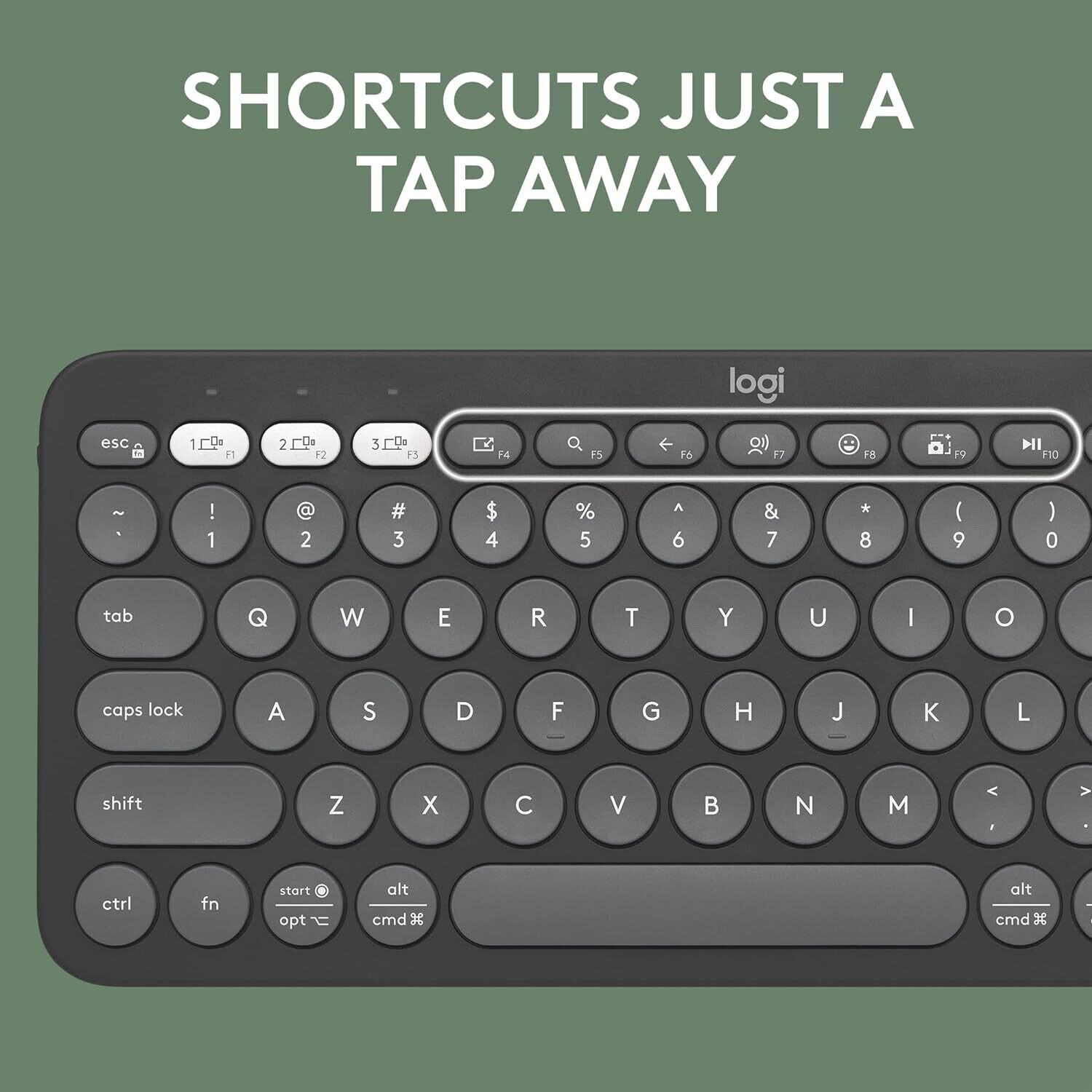 Logitech Pebble Keys 2 K380s Tonal Graphite Logitech Pebble Keys 2 K380s Tonal Graphite