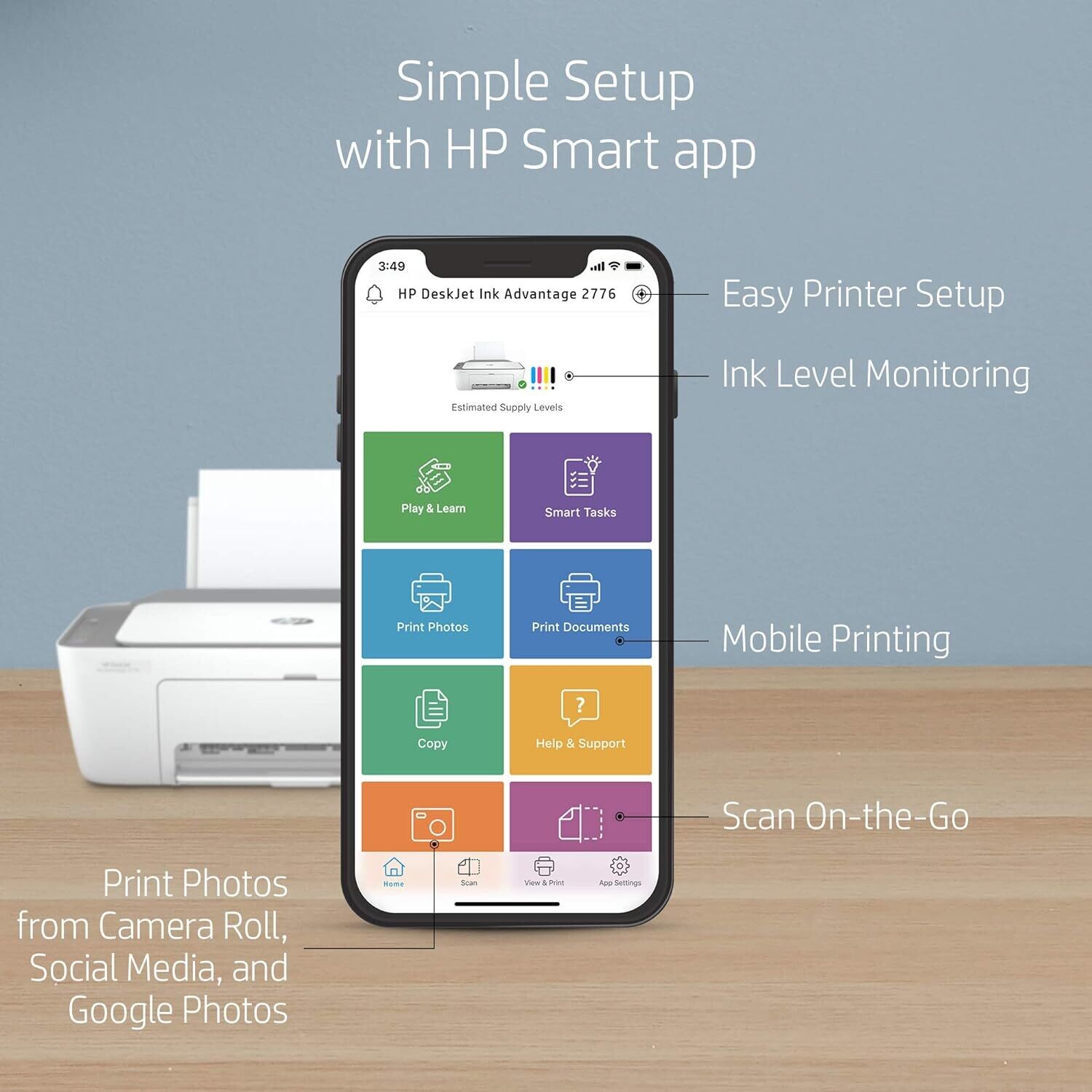 HP 2338 Multifunction Ink Advantage Printer