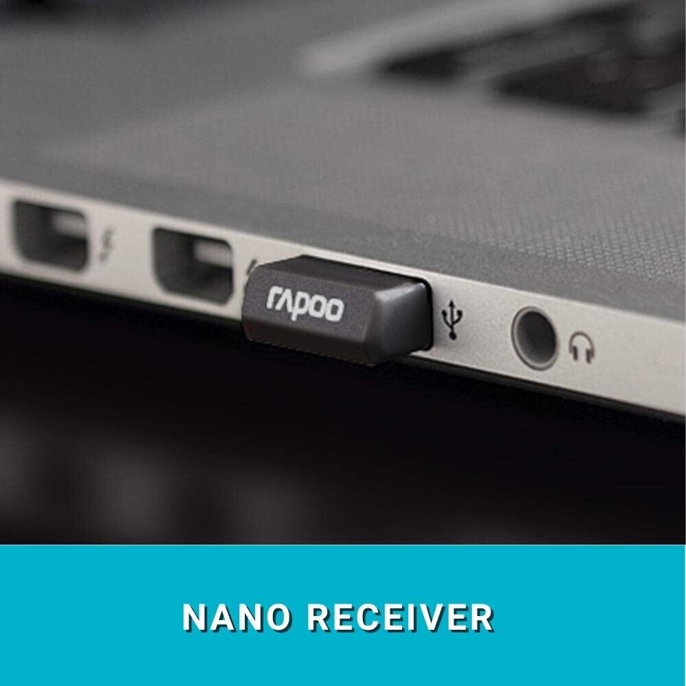 RAPOO 1620 Wireless Mosuse Black