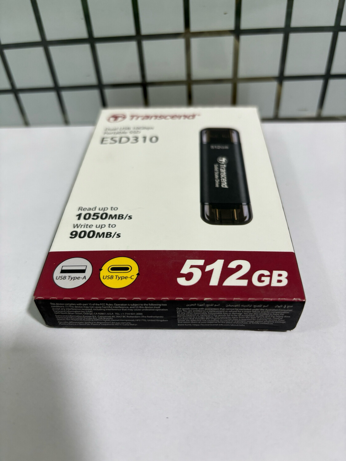 Transcend 512GB Portable SSD (ESD310)