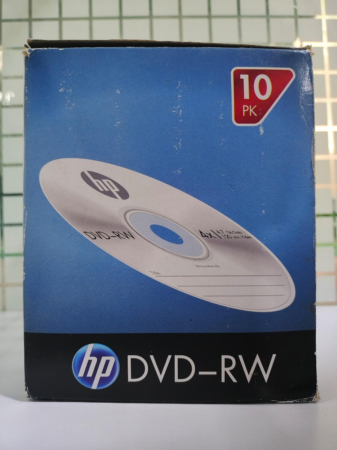 HP Blank DVD-RW 4.7GB Jewel Case Disc (Pack of 10disc)