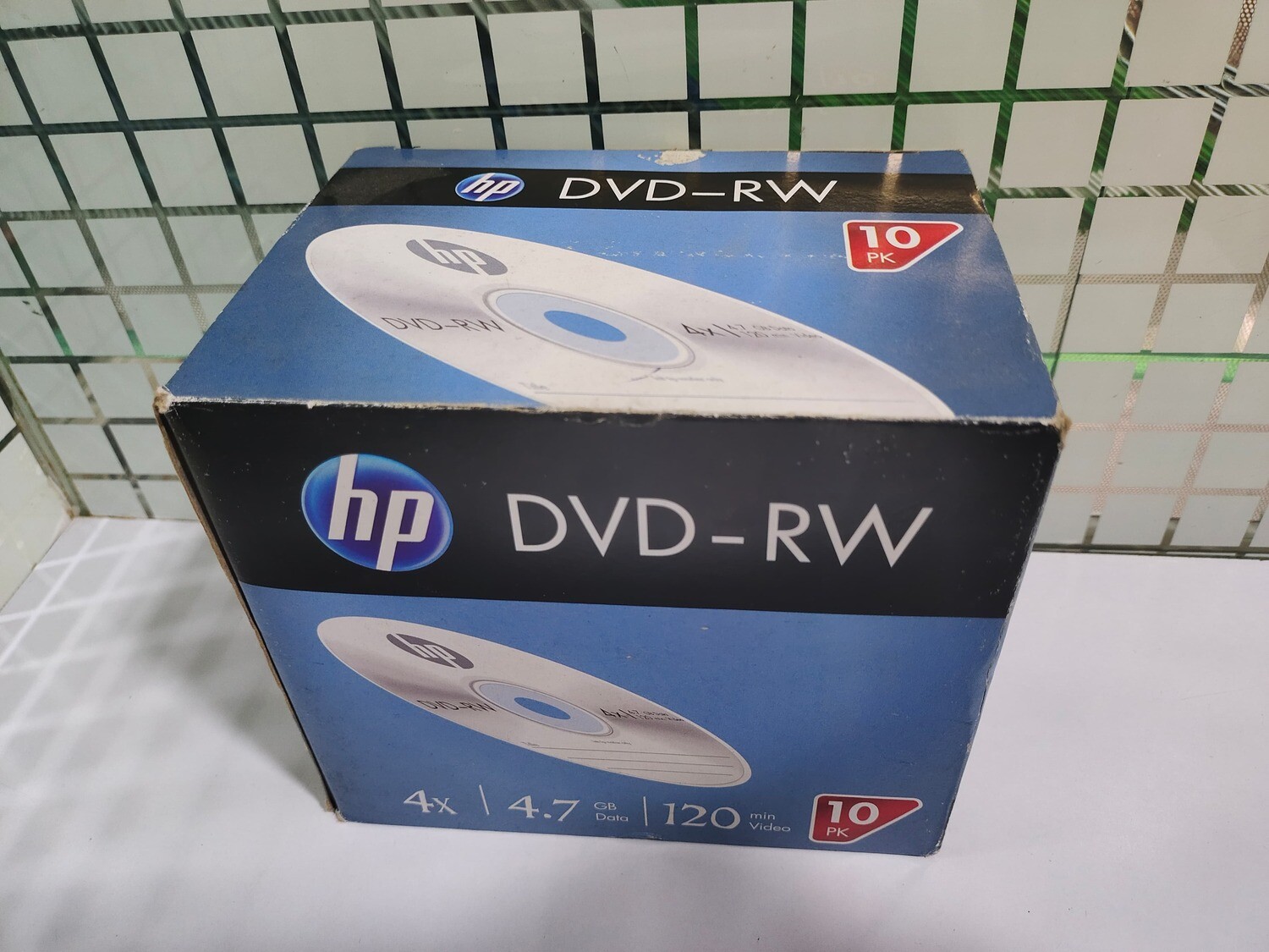 HP Blank DVD-RW 4.7GB Jewel Case Disc (Pack of 10disc)