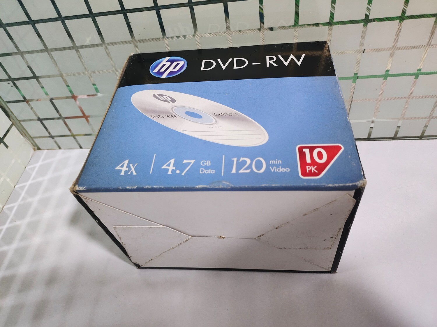 HP Blank DVD-RW 4.7GB Jewel Case Disc (Pack of 10disc)
