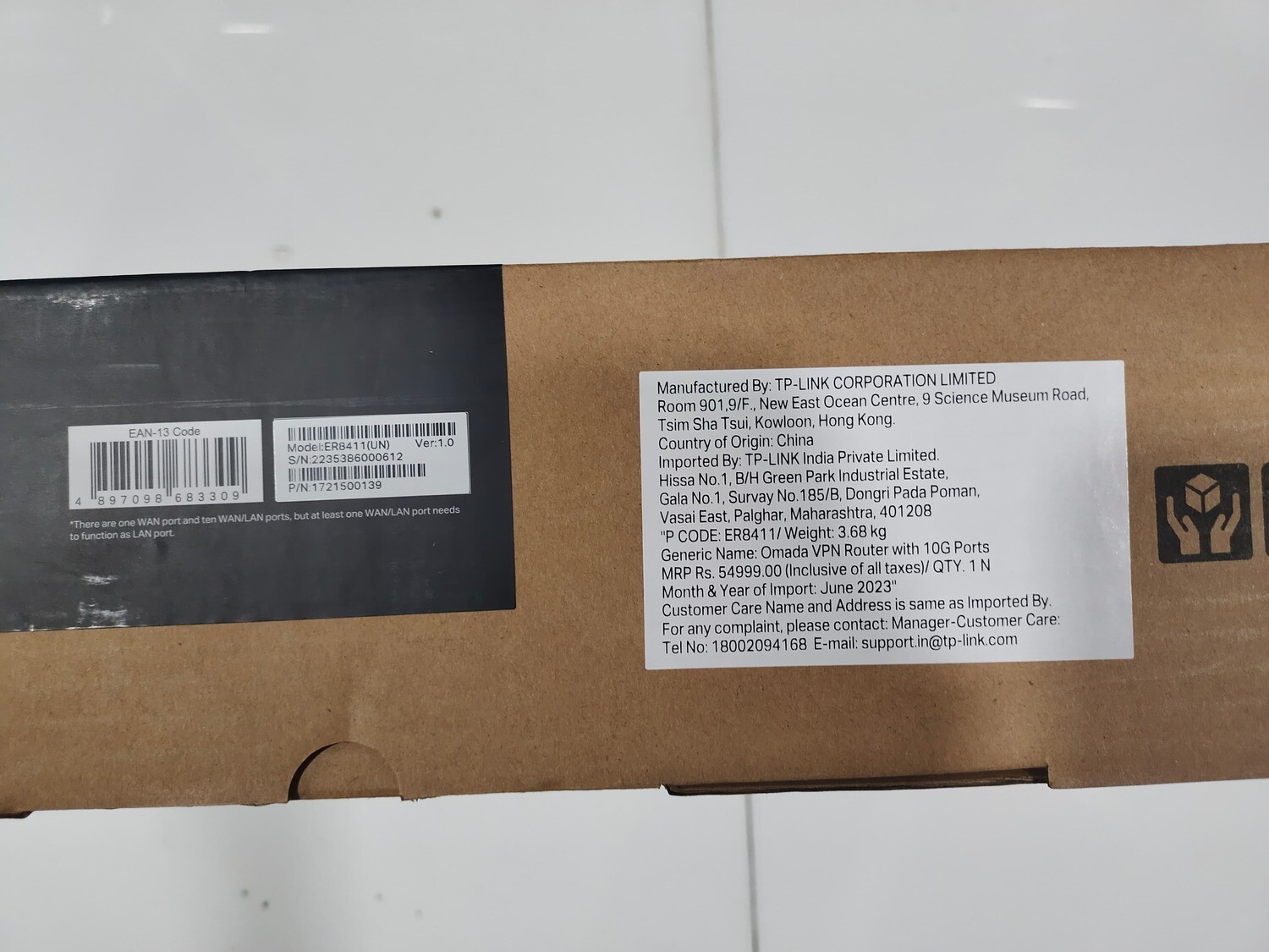 TP-Link ER8411 Omada VPN Router with 10G Ports