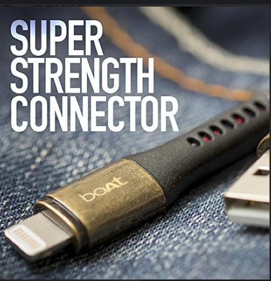 boAt 1.5mtr USB to Lightning Cable, Gold boAt 1.5mtr USB to Lightning Cable, Gold